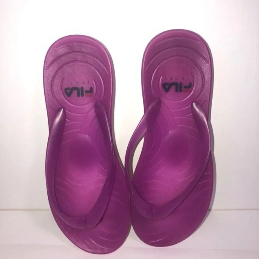 FILA Sport 7/8 Womens Hot‎ Pink Durable Flip Flops